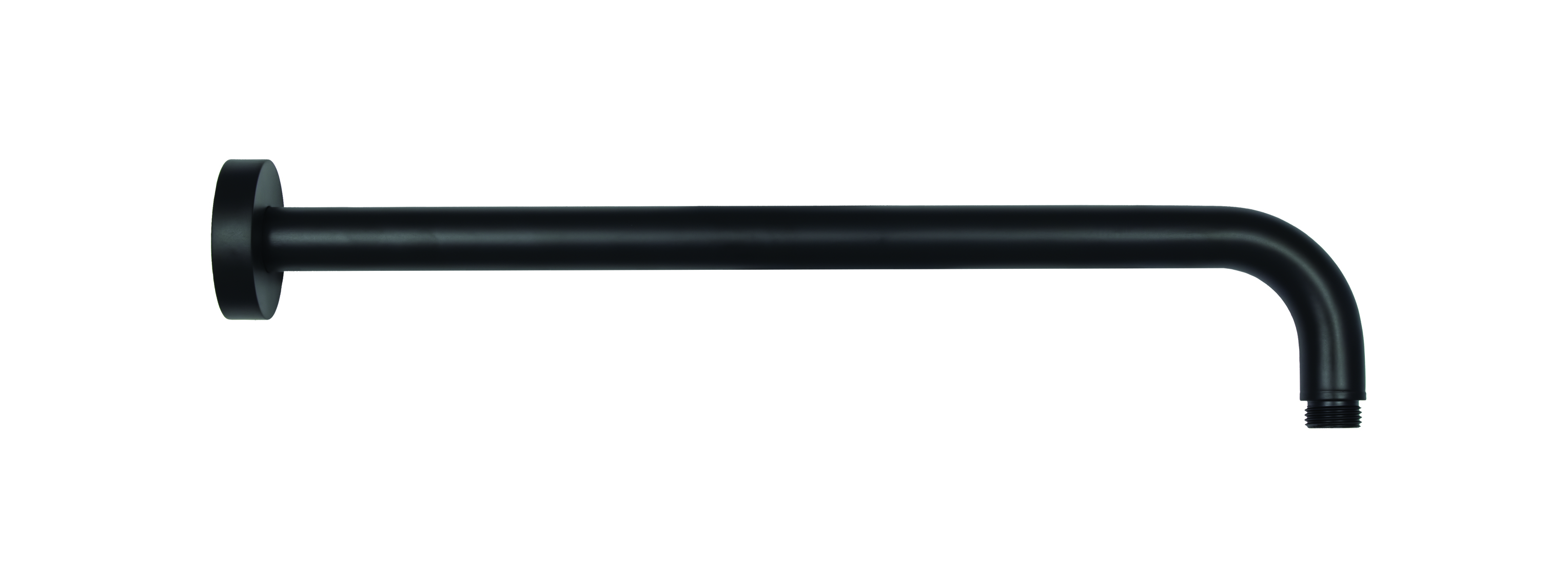 SPRCHA RAMENO 400mm LUSSO mat.čierna - Sprchové ramená | Paffoni